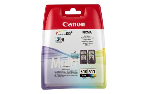 114452 Canon  Blekk CANON PG-510/CL511  Twinpack (2) 